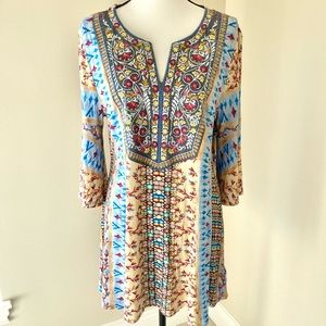 Soft Surroundings Fifi Split Neck Top Size L